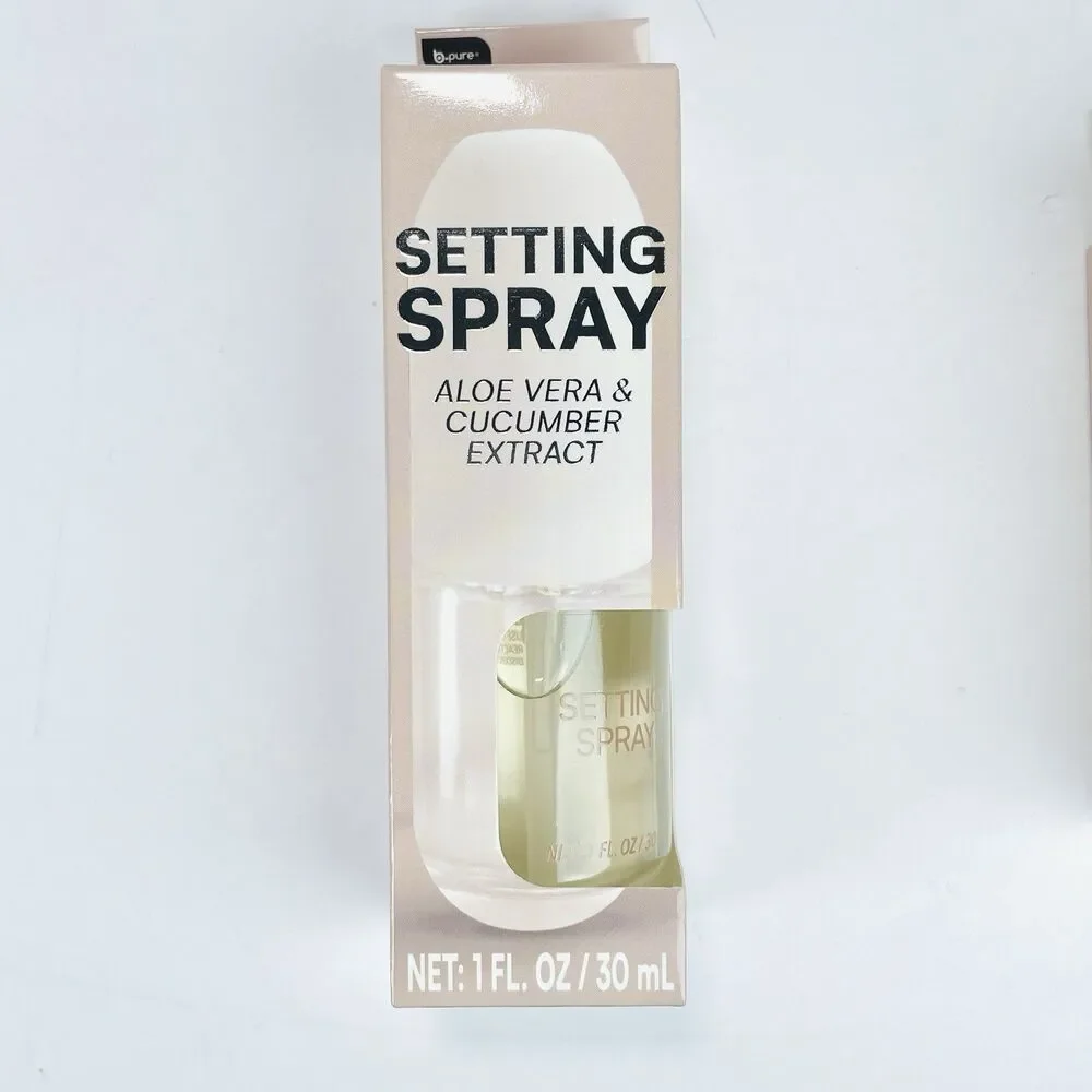 2 Pack B Pure Setting Spray Aloe Vera & Cucumber Extract Matte Finish NEW